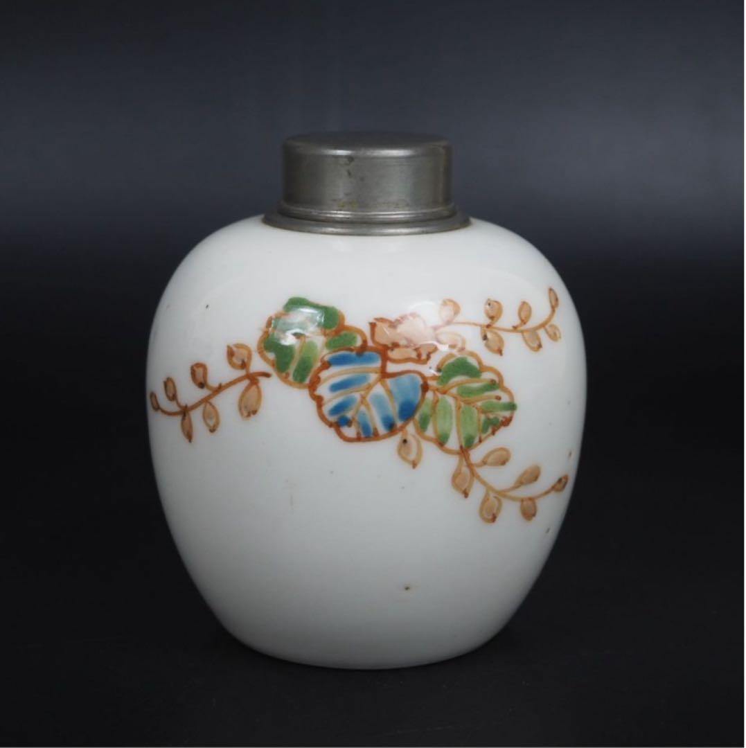 送料無料天皇御即位御大典記念大正1911年or昭和1926年錫口茶心壺茶壺茶入