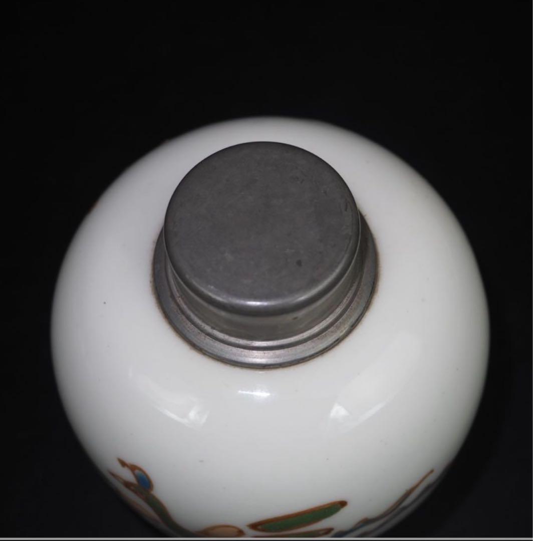 送料無料天皇御即位御大典記念大正1911年or昭和1926年錫口茶心壺茶壺茶入