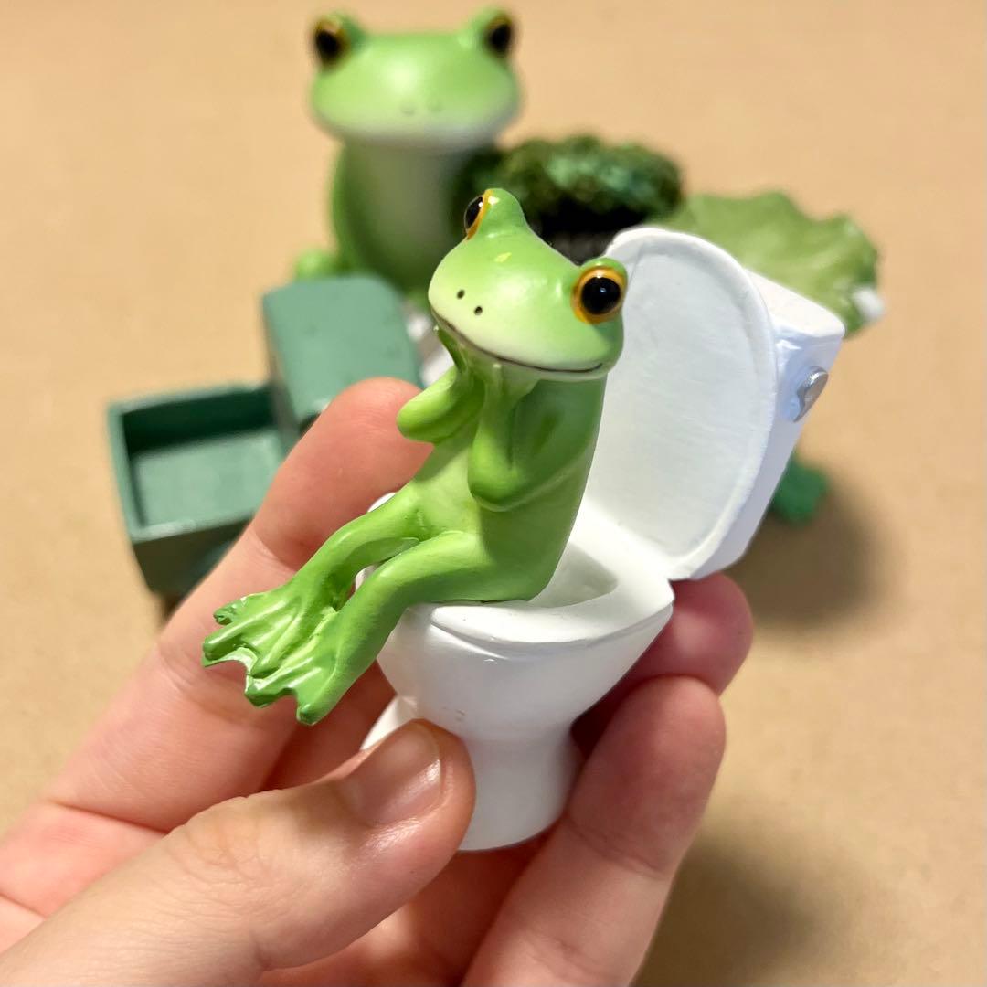 【美品】カエルのオーナメント5点セット