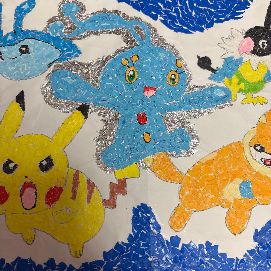 ポケモン ちぎり絵