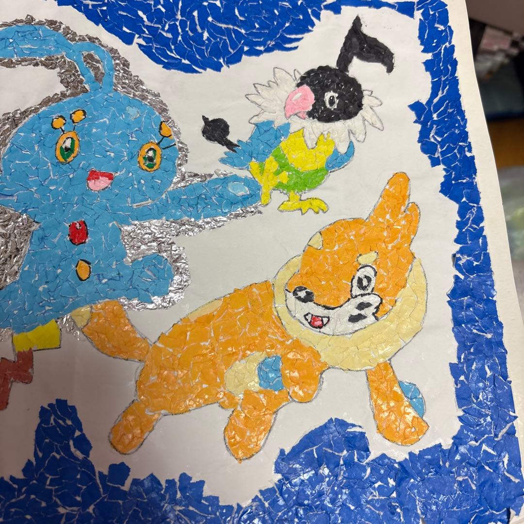 ポケモン ちぎり絵
