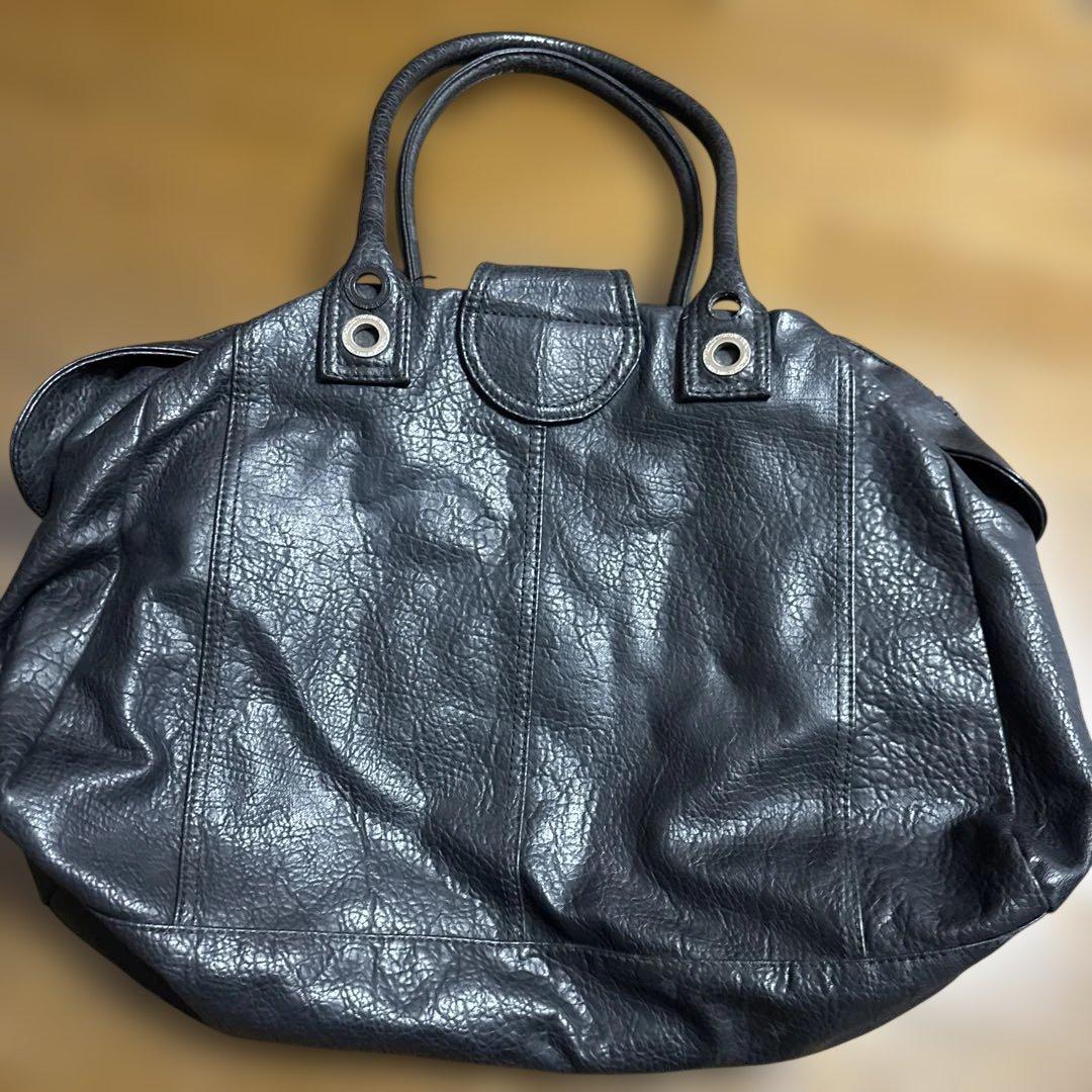 DIESEL レザーバッグ ブラック Y2K ユニセックス　ヴィンテージ