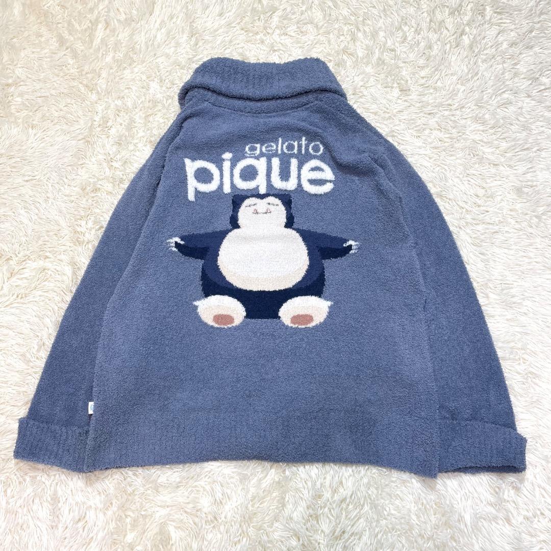 gelato pique ベビモコ ジャガードショール カーディガン カビゴン