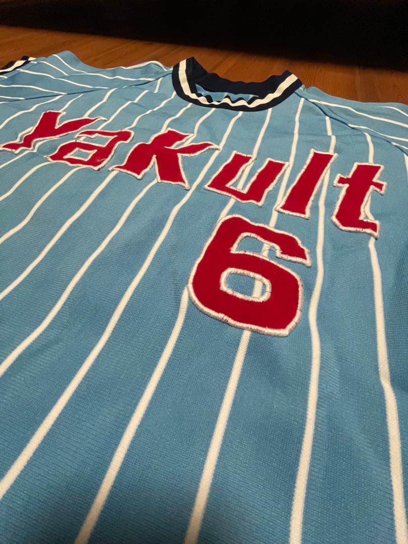 【プロ支給品・激レア】ヤクルトスワローズ 若松勉 #6 ユニフォーム上下 当時物