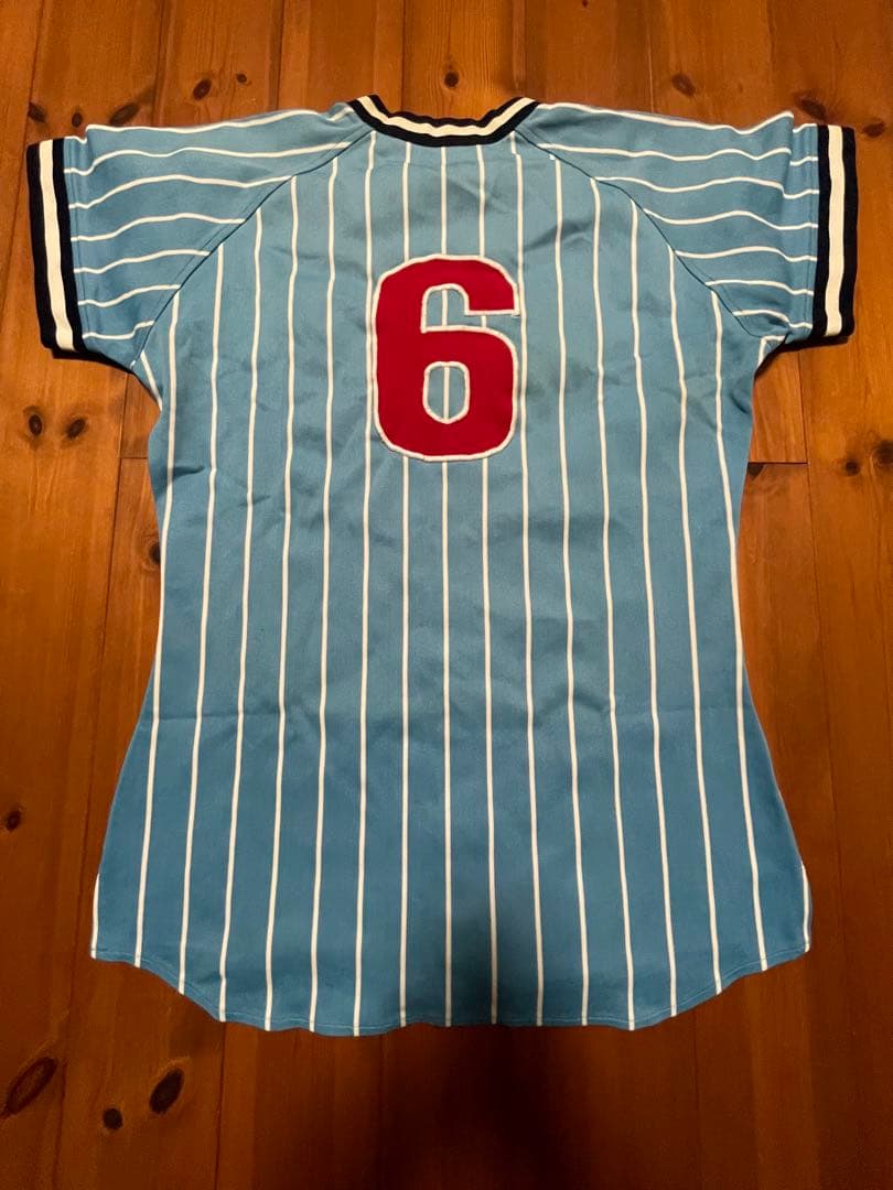 【プロ支給品・激レア】ヤクルトスワローズ 若松勉 #6 ユニフォーム上下 当時物