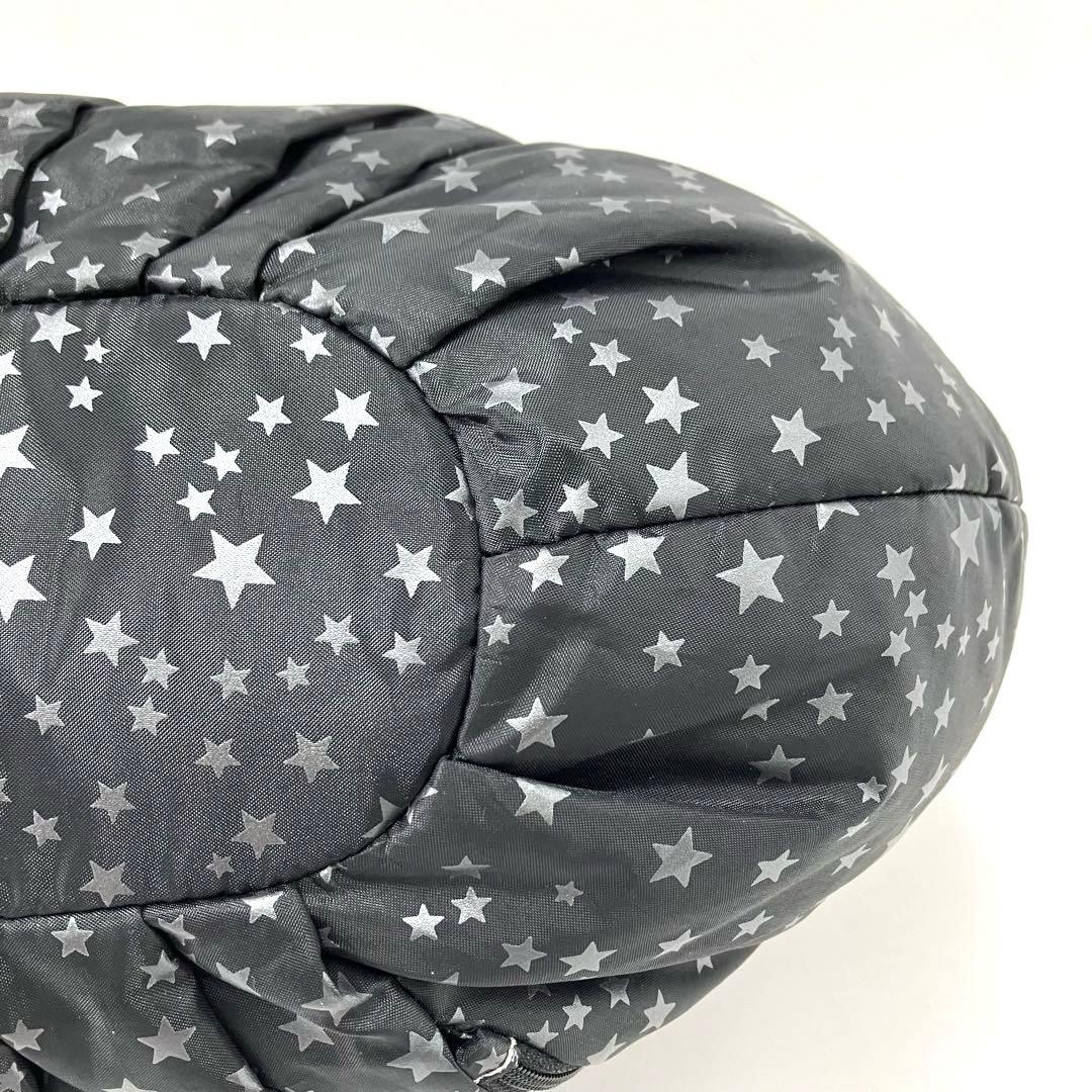 大人気☆ANNA SUI☆アナスイ☆トートバッグ☆2way☆星柄☆ナイロン☆黒！