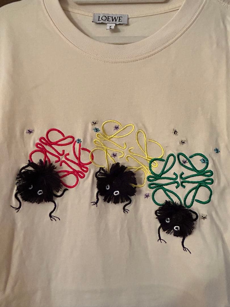 loewe ロエベ　ジブリ　tシャツ　まっくろくろすけ　ススワタリ
