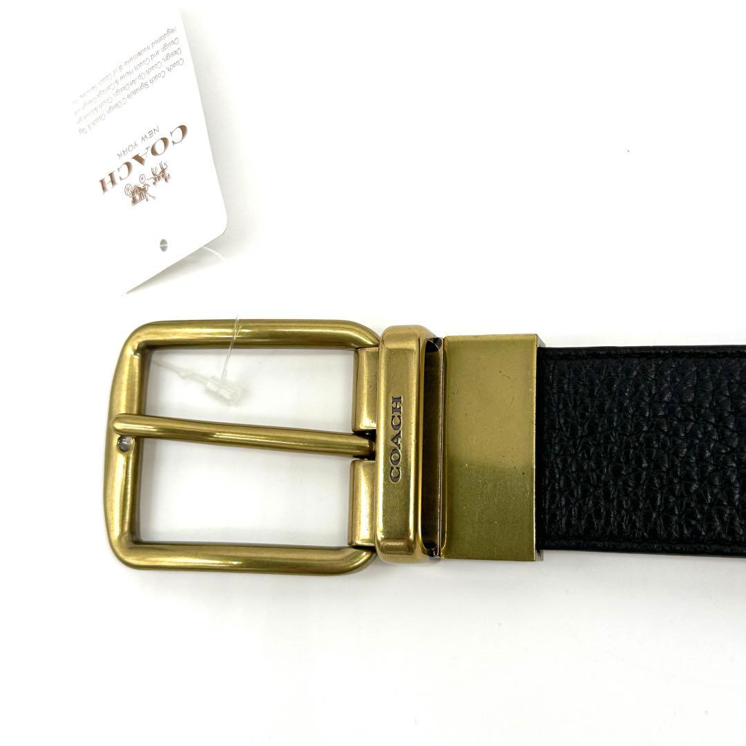 〈新品〉COACH コーチ レザーベルト 黒 ブラック