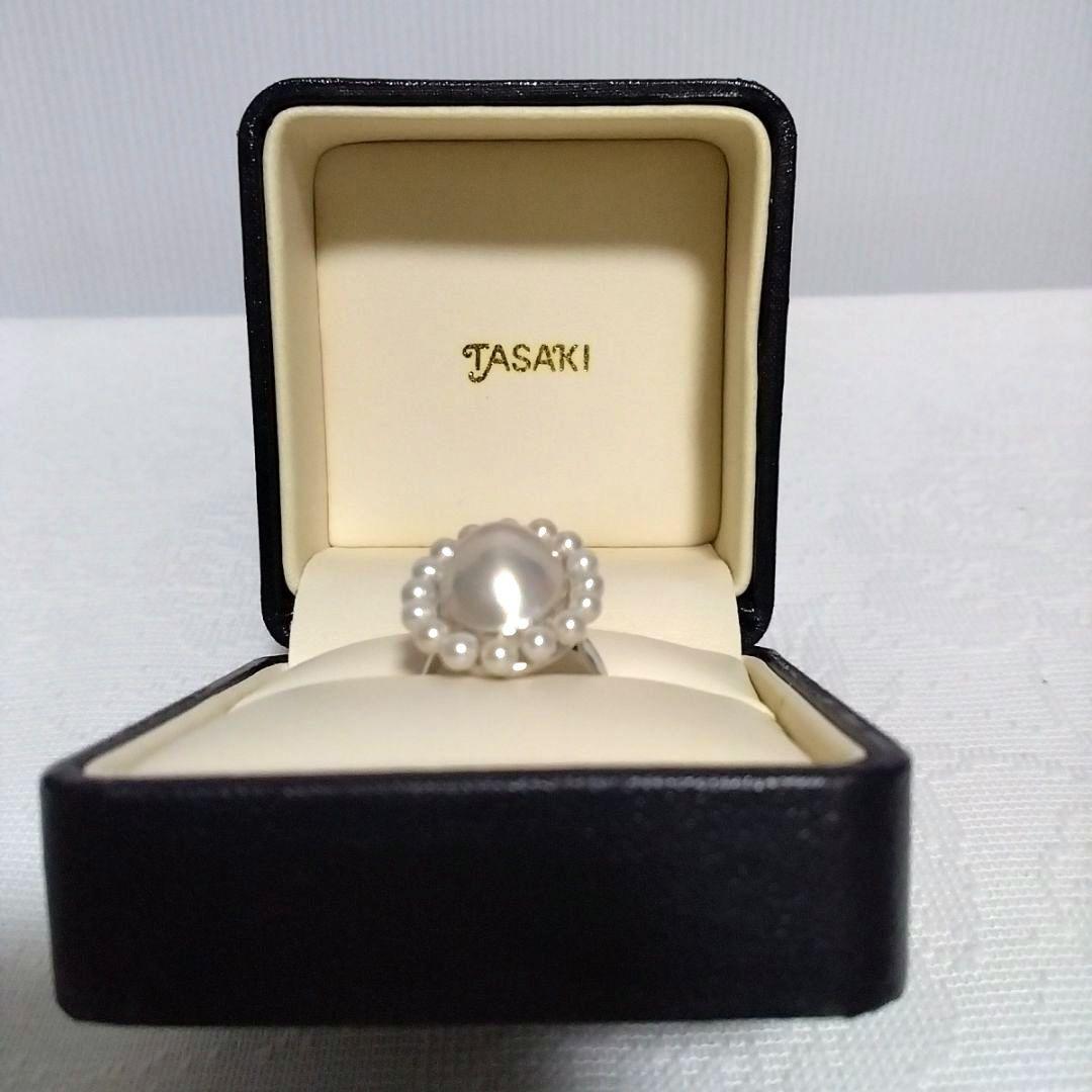 TASAKI 18KWG オーバルマベパール　クラシカルリング