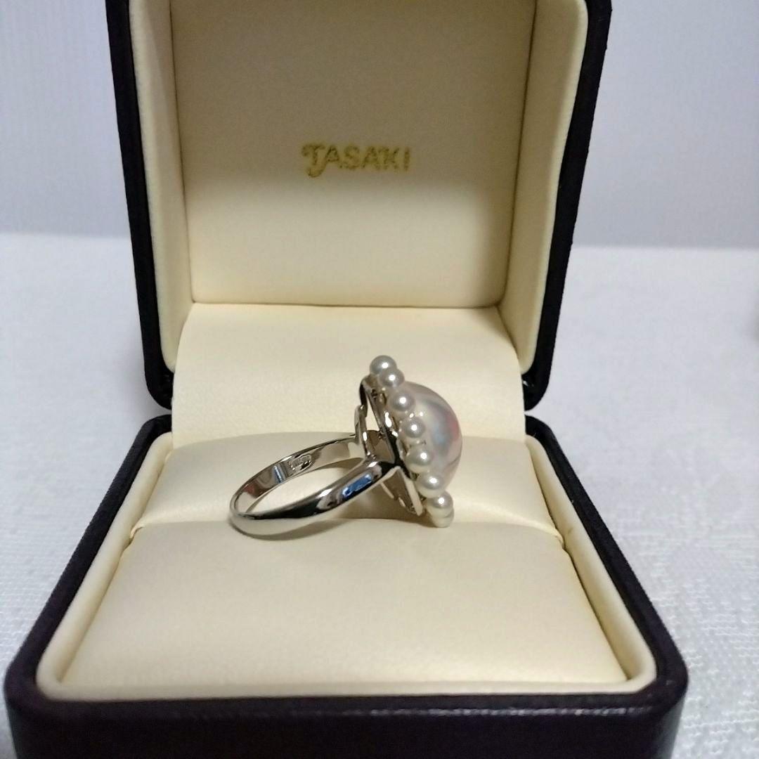 TASAKI 18KWG オーバルマベパール　クラシカルリング