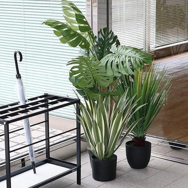 モンステラ フェイクグリーン 造花 観葉植物 玄関 賃貸インテリア ディスプレイ