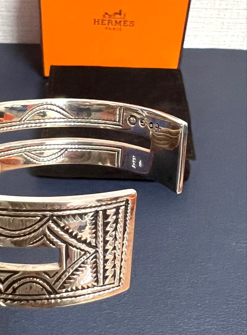 HERMES エルメス バングル トゥアレグ T5 シルバー 925 入手困難