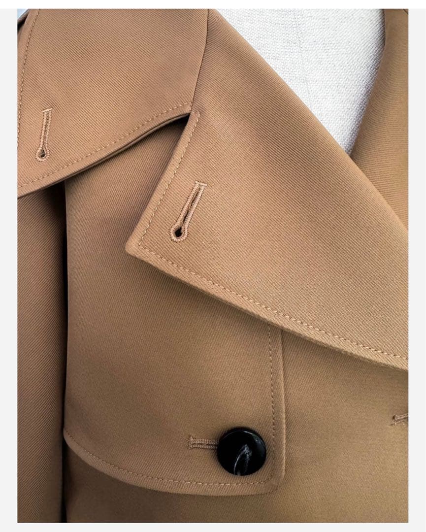 シェリエ sheller 2way short trench coat