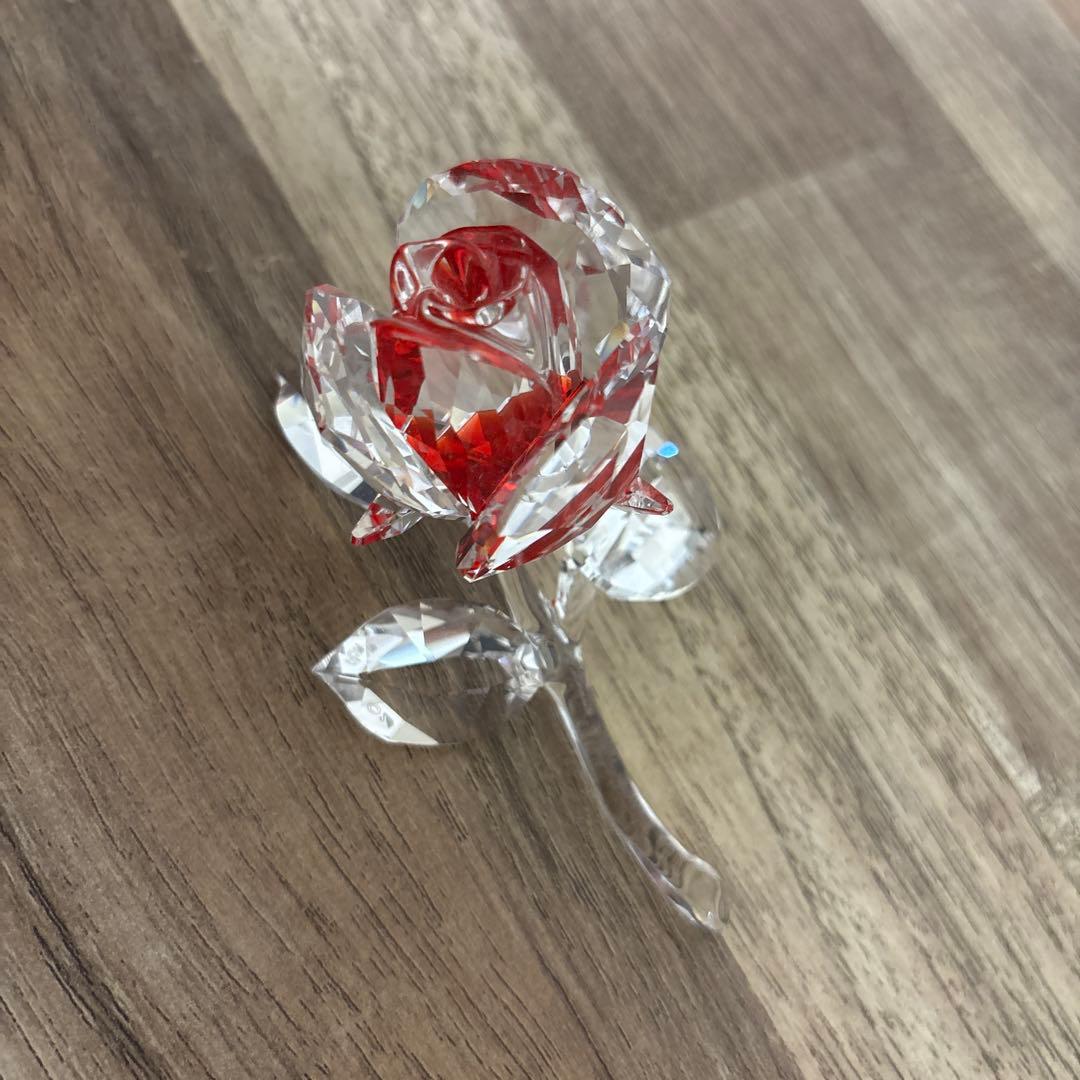 SWAROVSKI 薔薇の置物