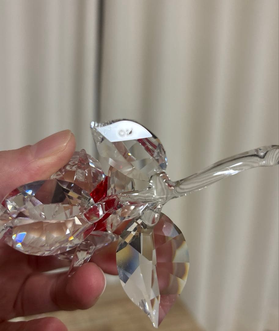 SWAROVSKI 薔薇の置物