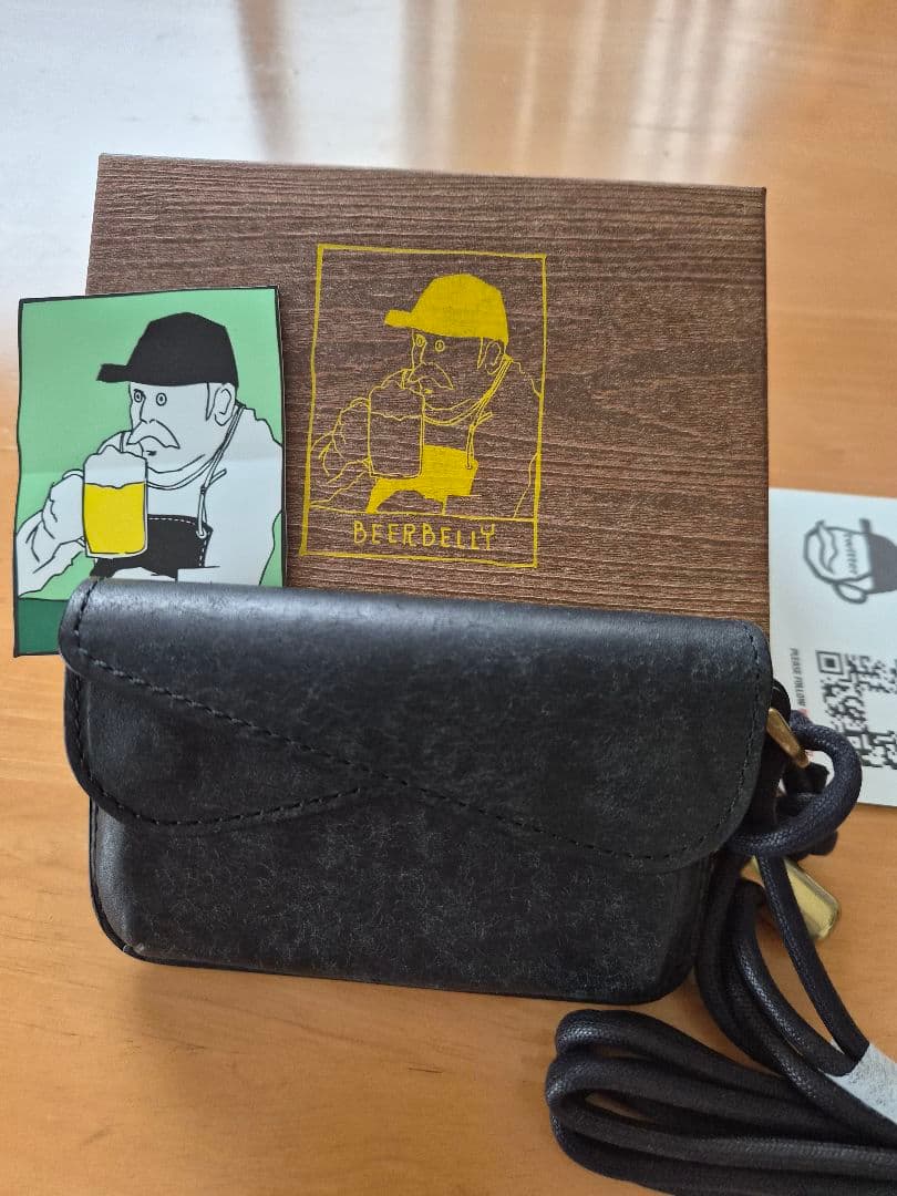 BEERBELLY 　フェス　プエブロレザーブラック財布