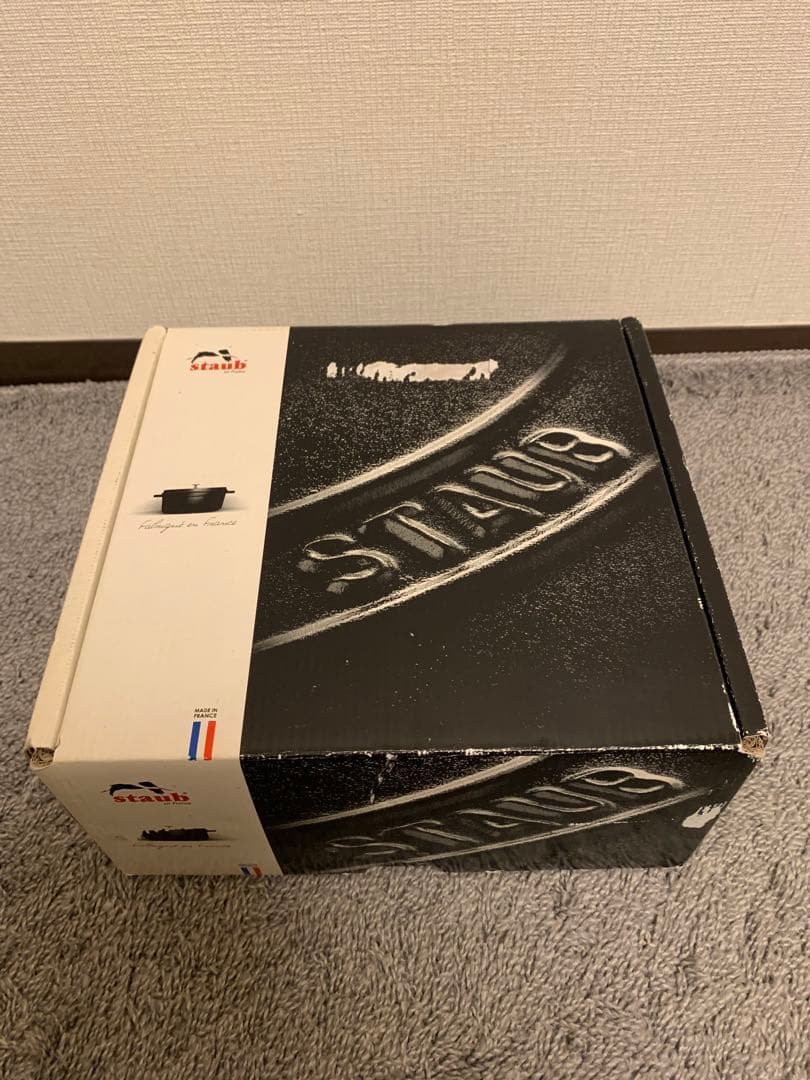 新品 ストウブ ピコ・ココット ラウンド グレー 16cm 40509-479