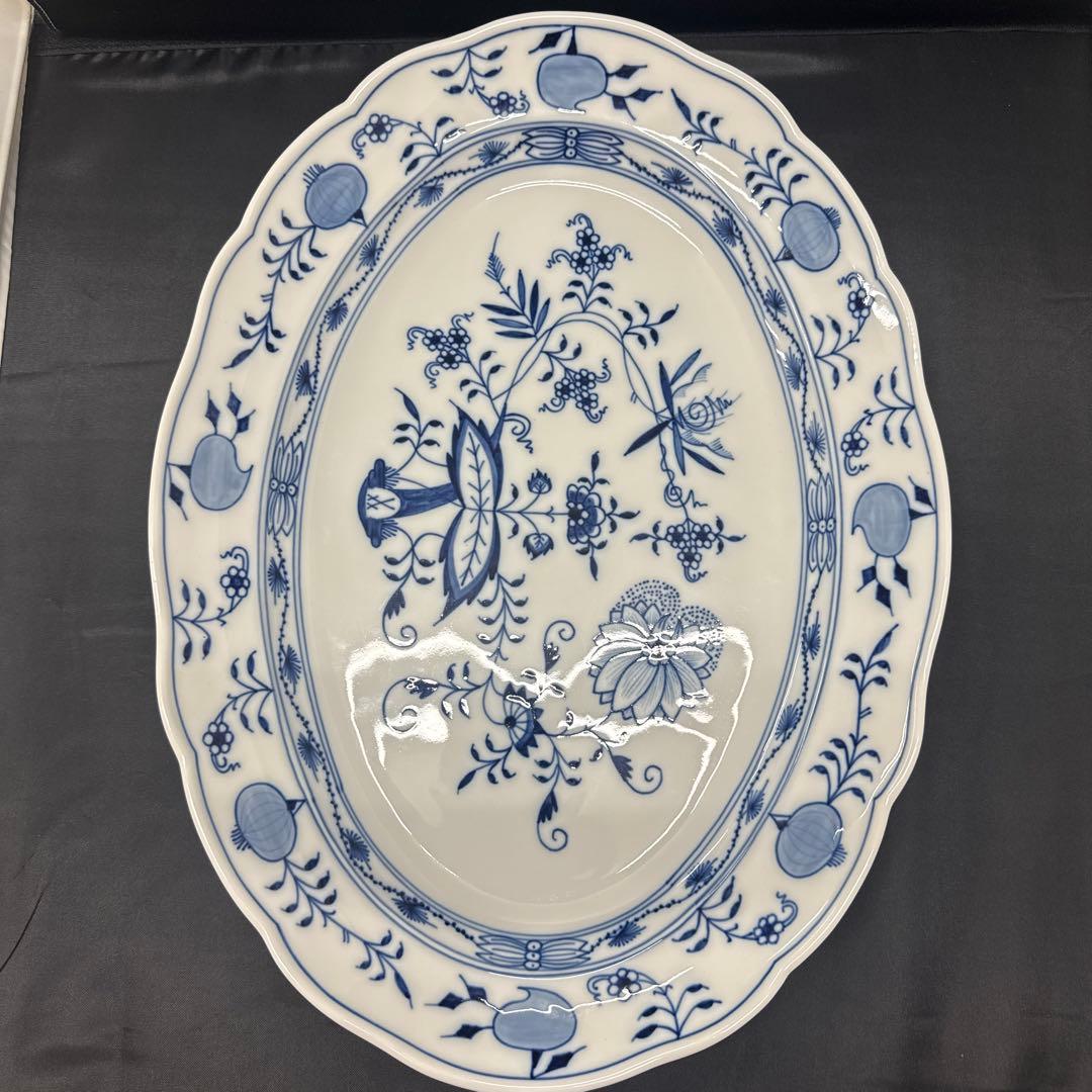 Meissen マイセン　ブルーオニオン　オーバルプレート