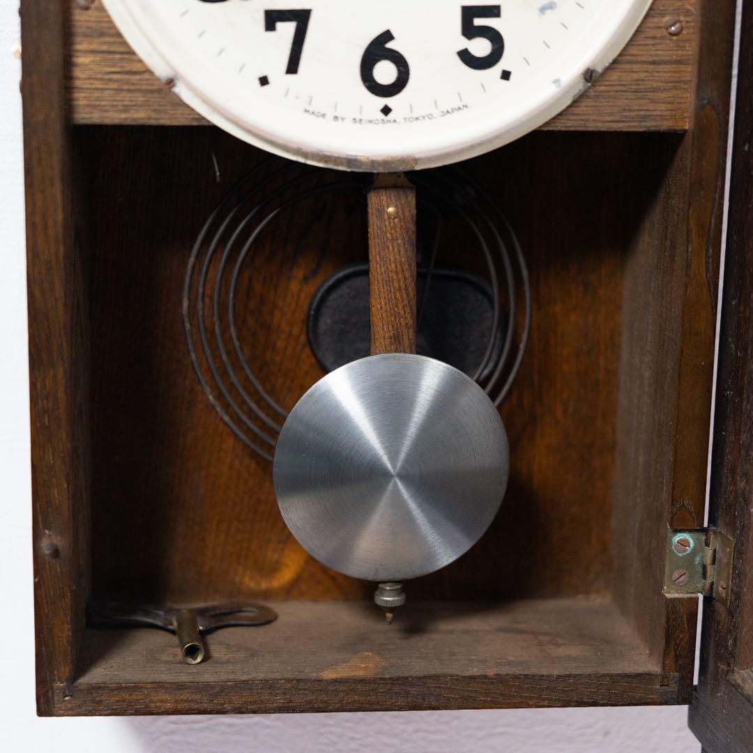 精工舎　振り子時計　昭和レトロ　オーバーホール済　動作品