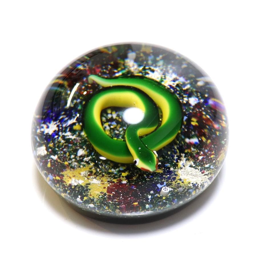 オールド・バカラ 数量限定 1972年製 ペーパーウェイト ドーム型 蛇