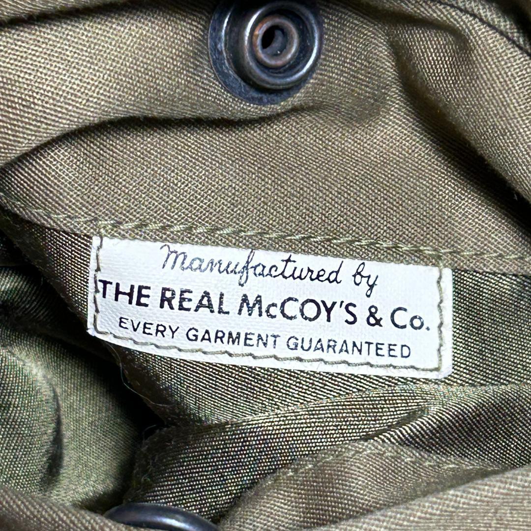 美品　リアルマッコイズ　B-10　フライトジャケット　ムートン襟　アルパカ