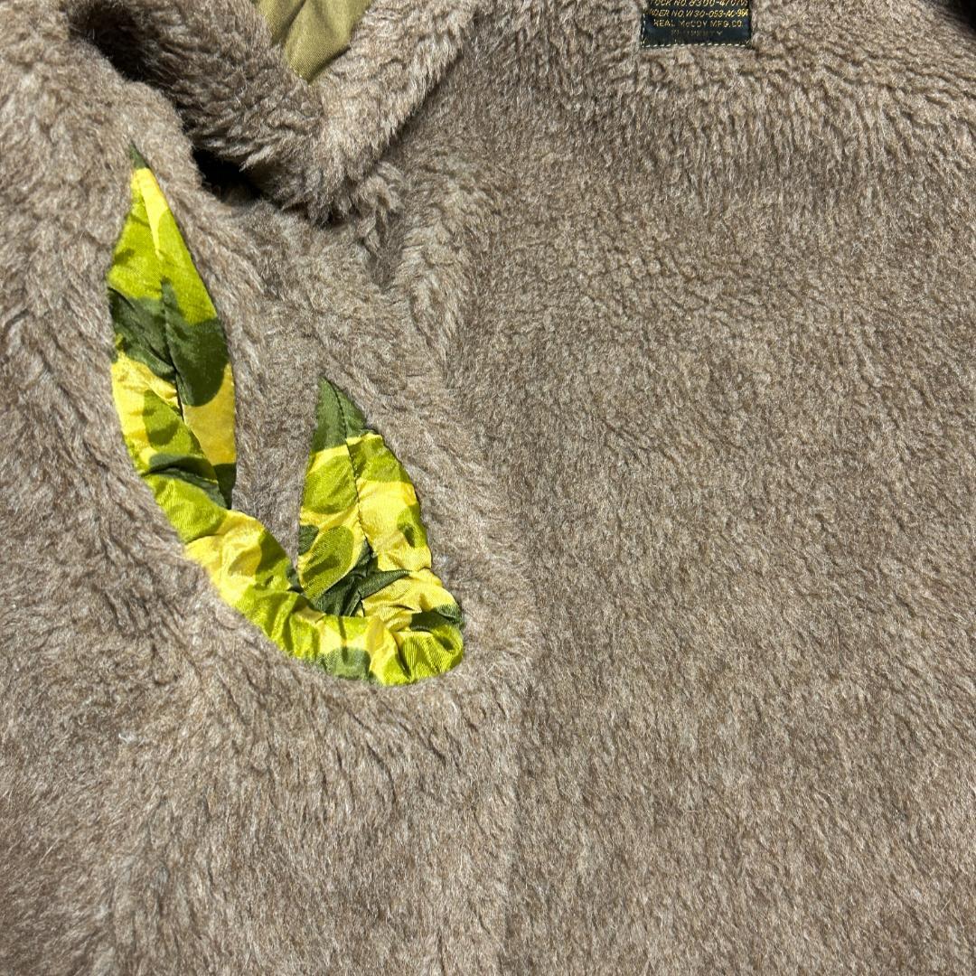 美品　リアルマッコイズ　B-10　フライトジャケット　ムートン襟　アルパカ