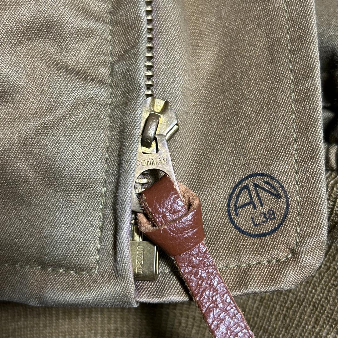 美品　リアルマッコイズ　B-10　フライトジャケット　ムートン襟　アルパカ