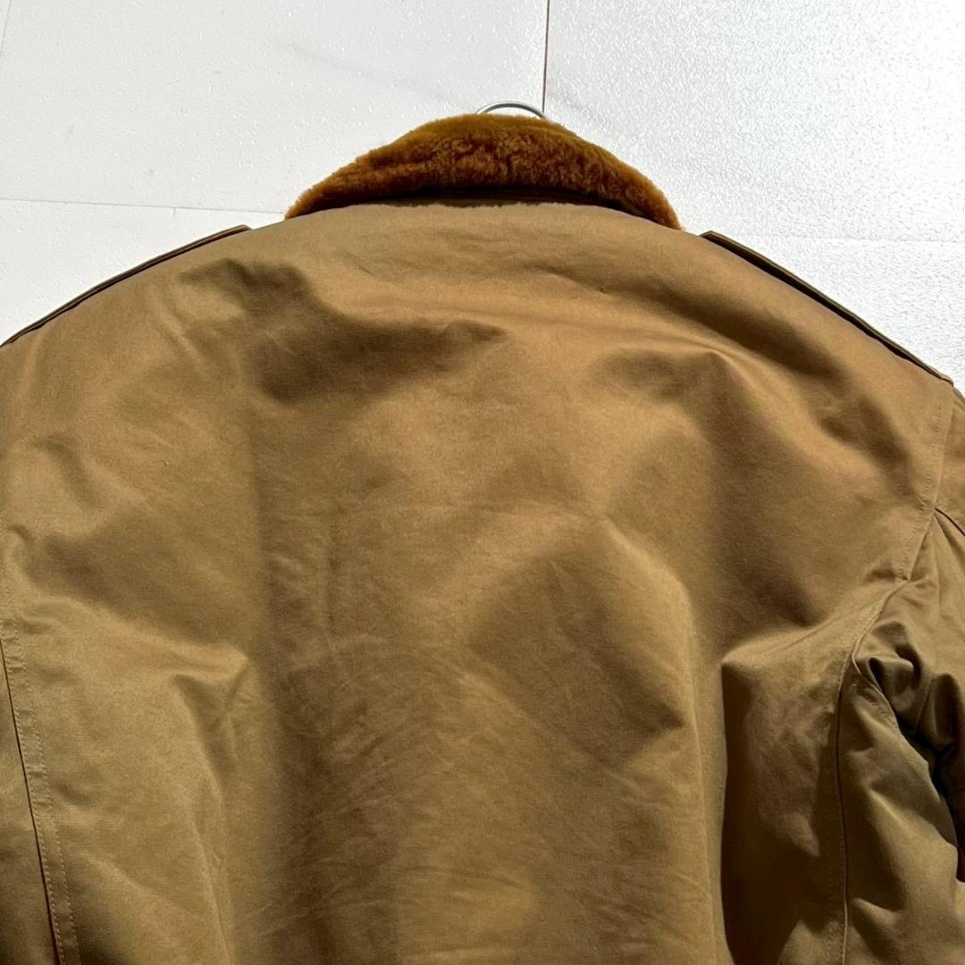 美品　リアルマッコイズ　B-10　フライトジャケット　ムートン襟　アルパカ