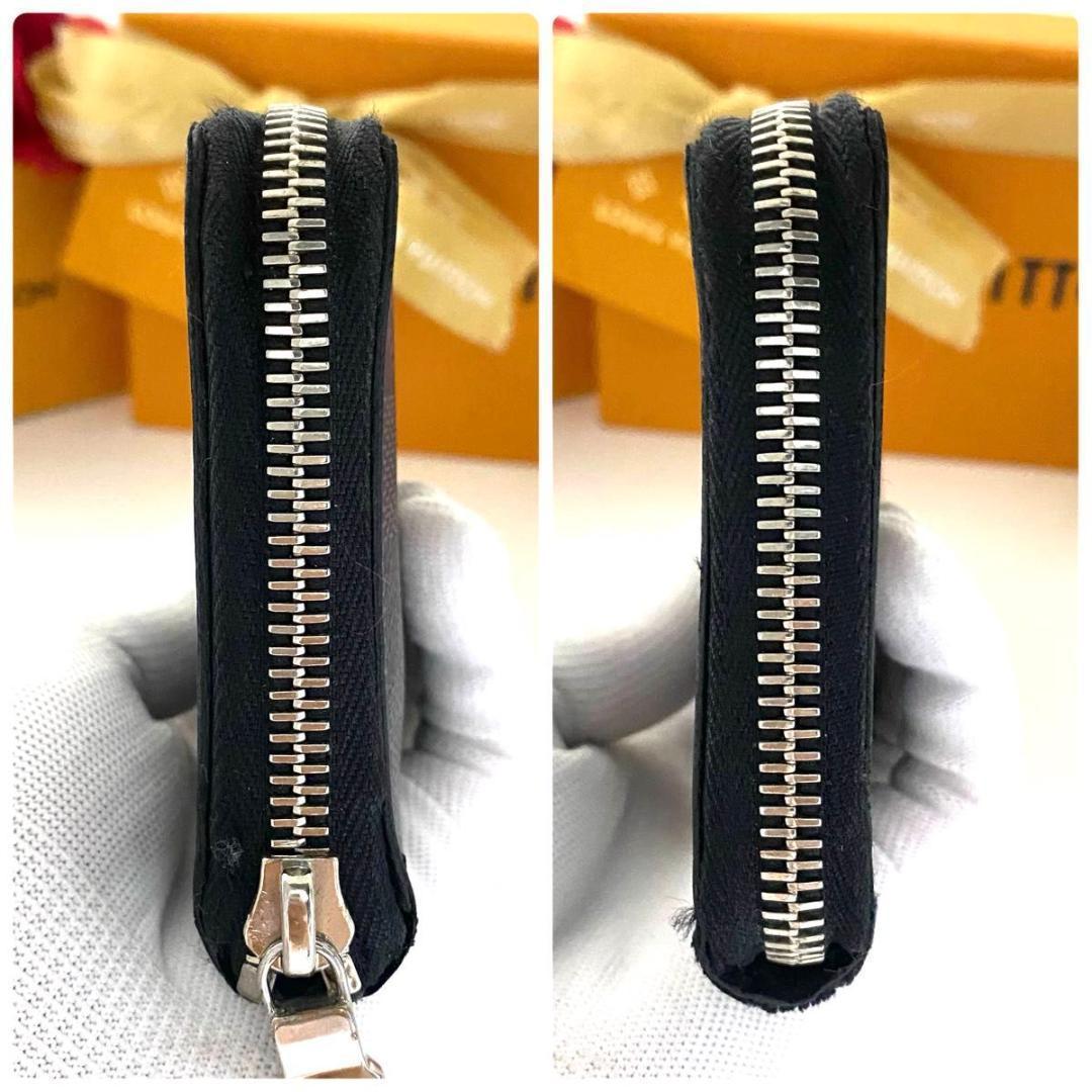 ルイ ヴィトン◎ダミエ グラフィット ヴェルティカル ラウンドファスナー 長財布