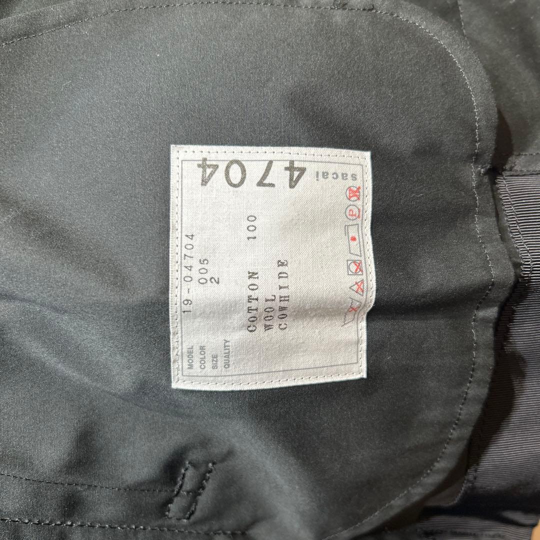 M*N様 sacai ジャケット 19-04704 サイズ2 タグ付き　未使用品