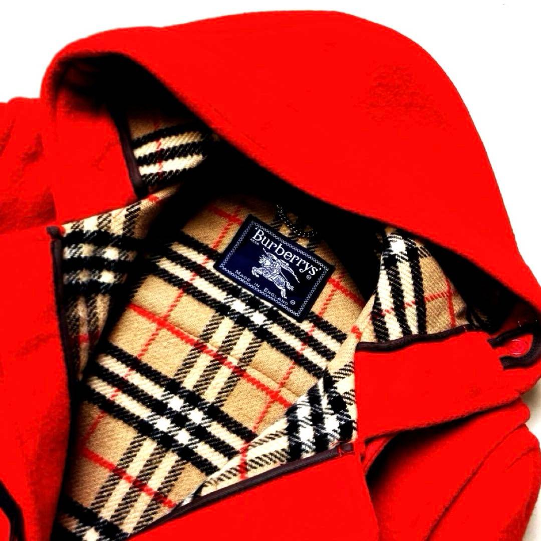 美品【ひと目でオシャレに見える】高級ダッフルコートバーバリーコートL