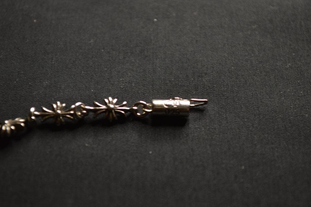 【美品】クロムハーツ 　シルバーブレスレット TINY E CH PLUS