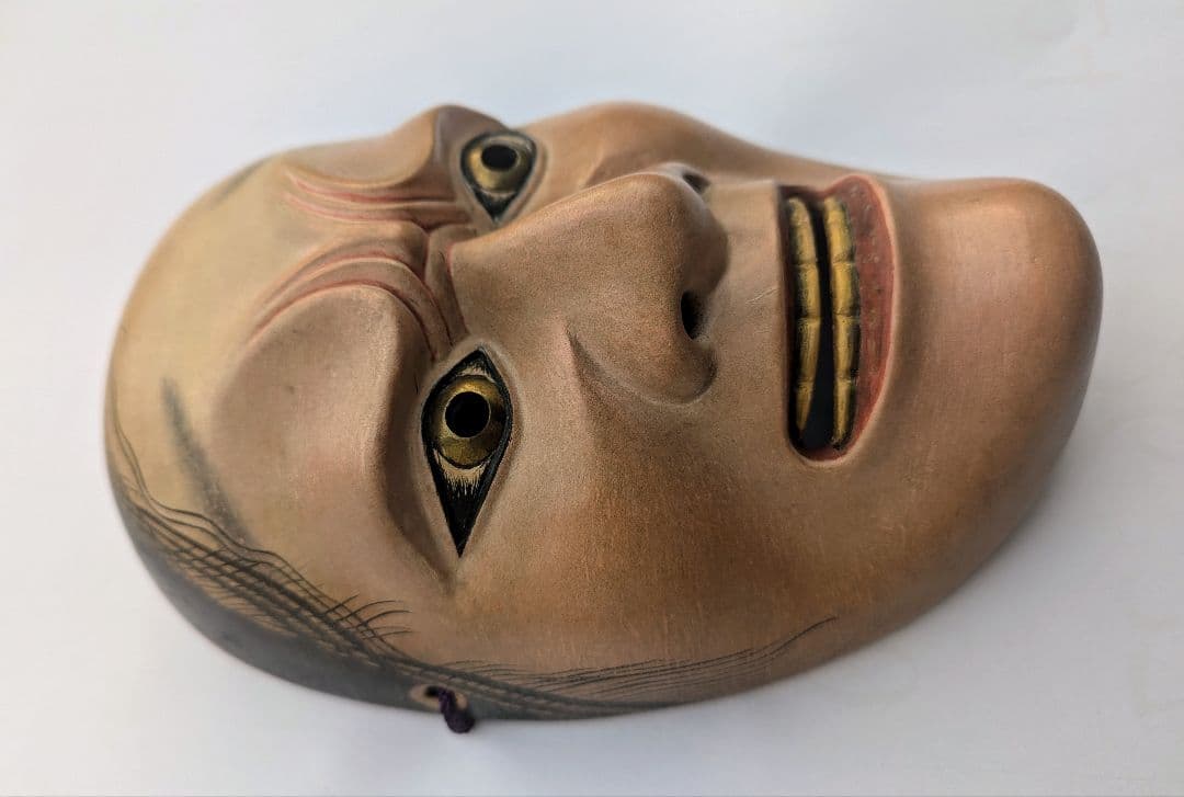 彫刻・オブジェ Wooden Noh Mask