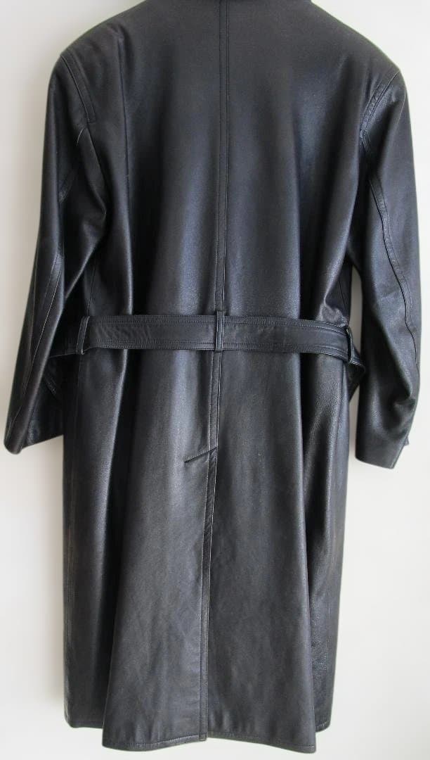 LANVIN　極上シープスキン　ダブルブレスト　レザーコート