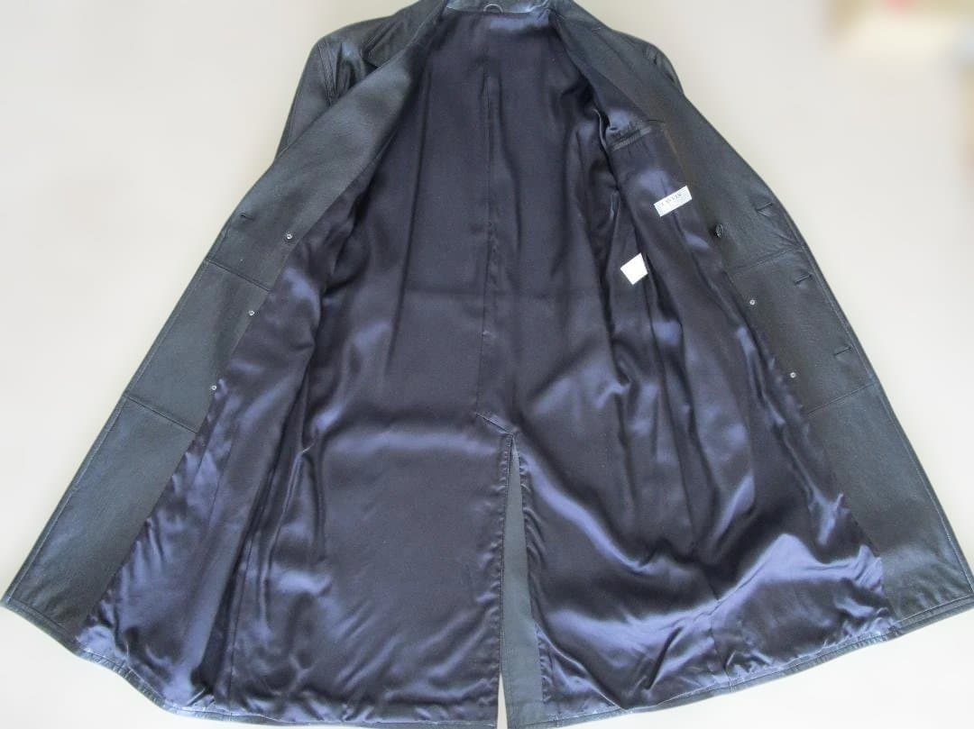 LANVIN　極上シープスキン　ダブルブレスト　レザーコート