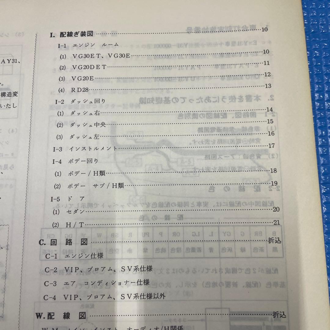 日産 Y31 グロリア セドリック 配線図
