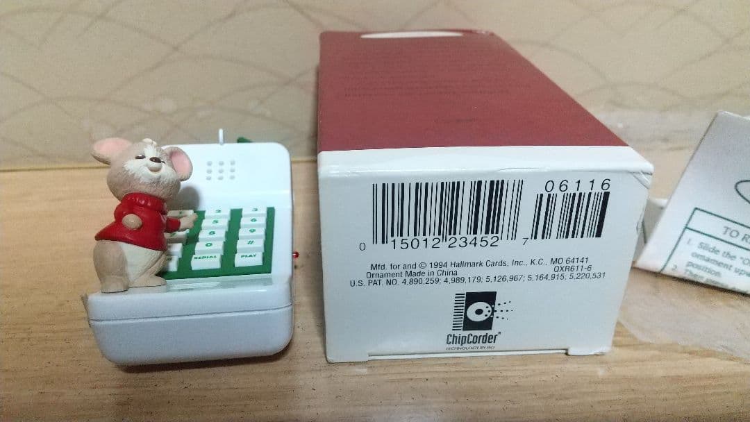 激レア　希少　限定記念品　ホールマーク　レコーダー付　クリスマス　オーナメント