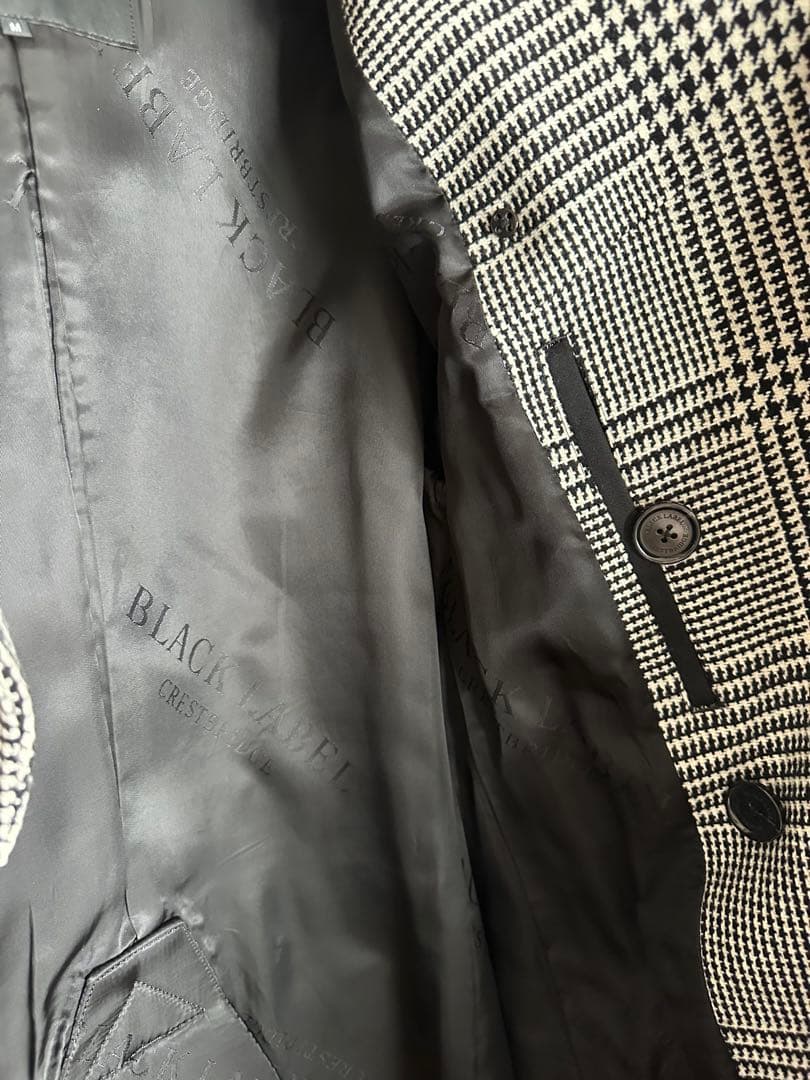 BLACK LABEL CRESTBRIDGE チェック柄 トレンチコート M