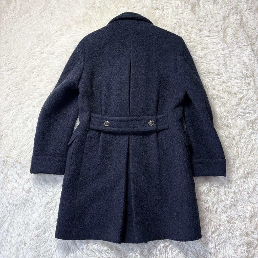 LARDINI ラルディーニ チェスターコート ダブルブレスト ネイビー Ｌ