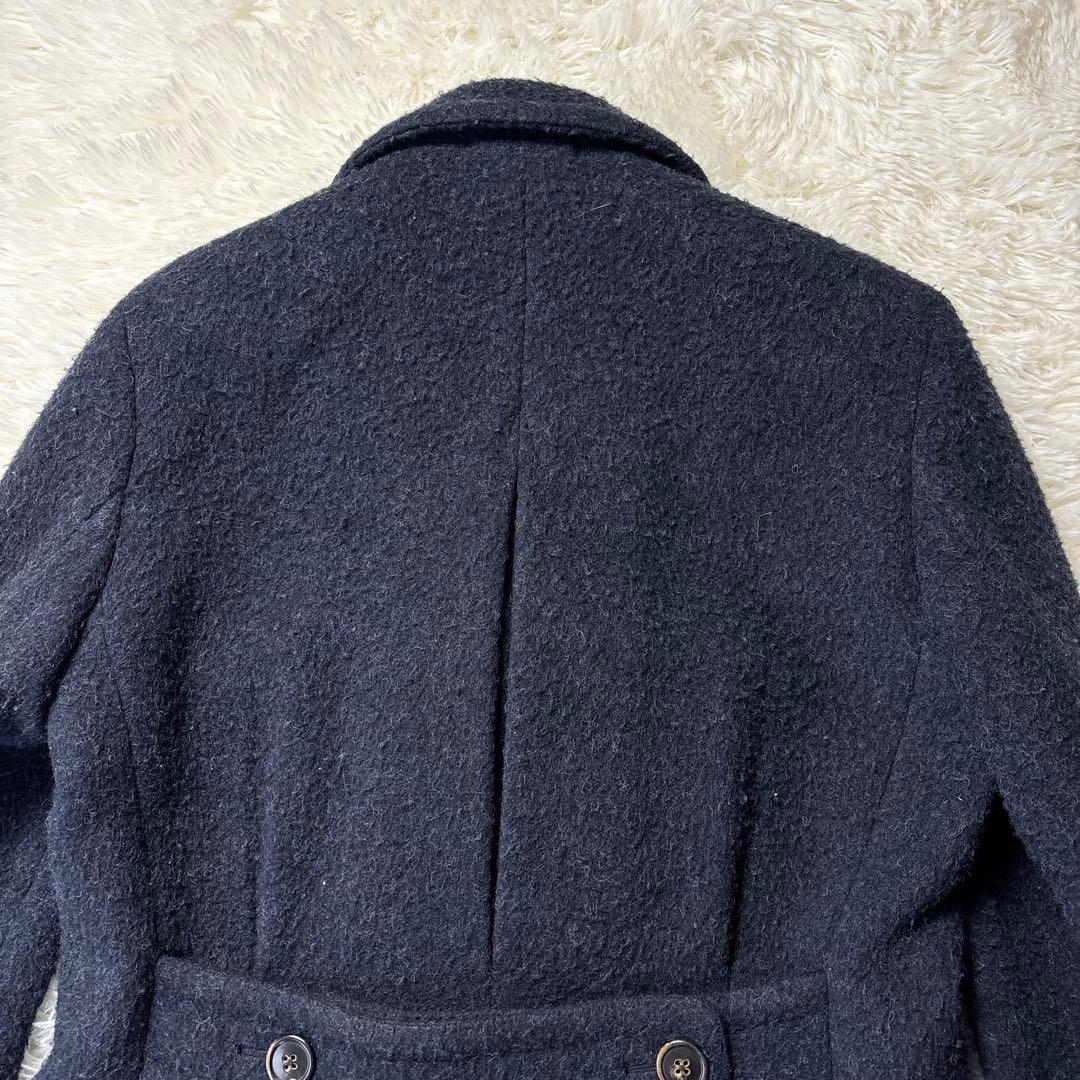 LARDINI ラルディーニ チェスターコート ダブルブレスト ネイビー Ｌ