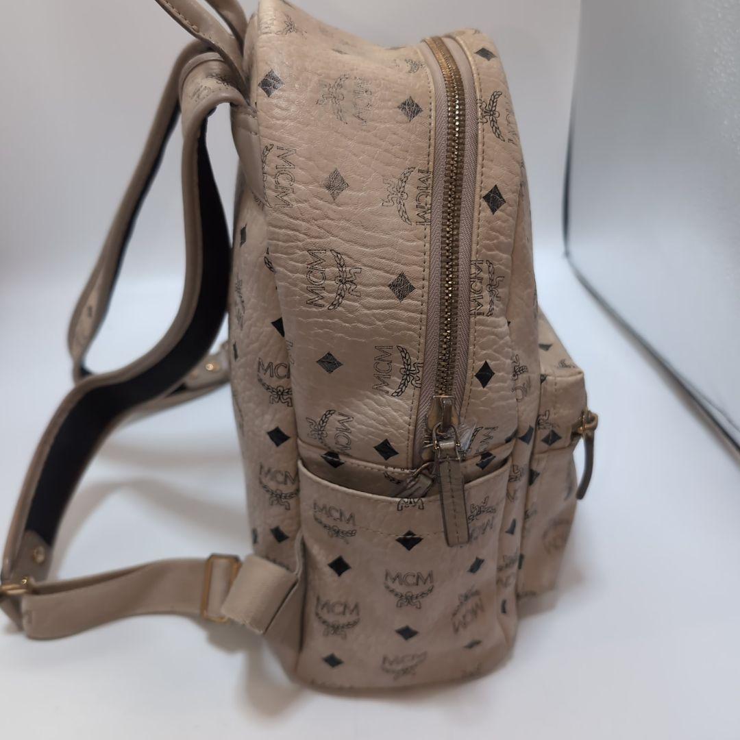 MCM エムシーエム リュック レザー ラビット ヴィセトス柄 ベージュ