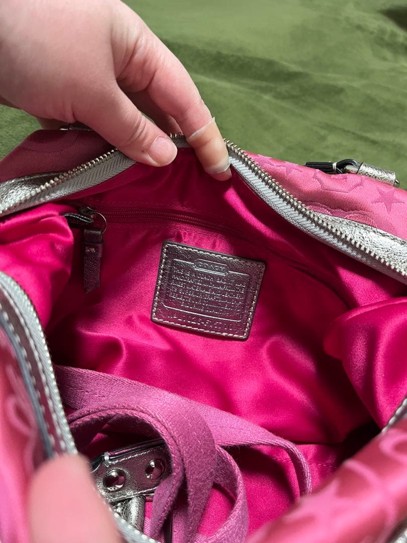 【希少】【美品】COACH mini boston pink handbag