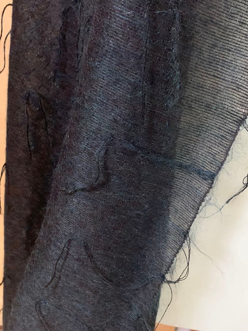 ISSEY MIYAKE PERMANENTE 大判ストール　緑 かなりの美品