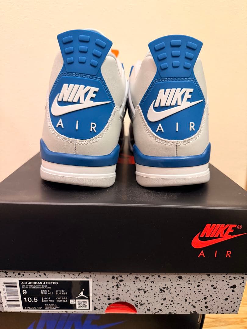靴 Nike Air Jordan 4 Industrial Blue