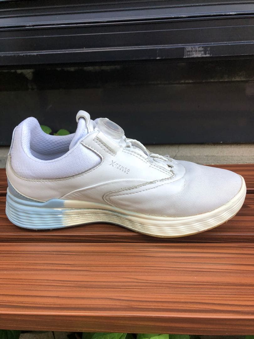371番 美品ECCO ゴルフシューズ 38 24.0cmスパイクレス