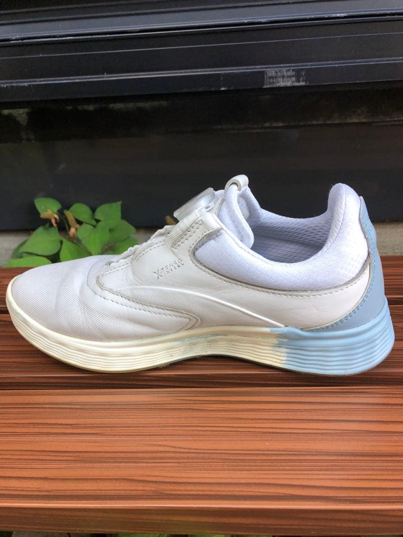 371番 美品ECCO ゴルフシューズ 38 24.0cmスパイクレス