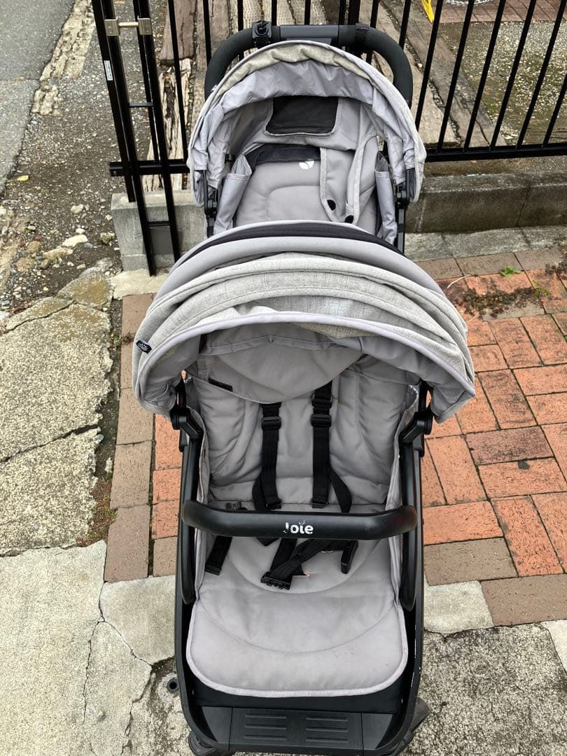 Joie グレー ダブルベビーカー　double stroller