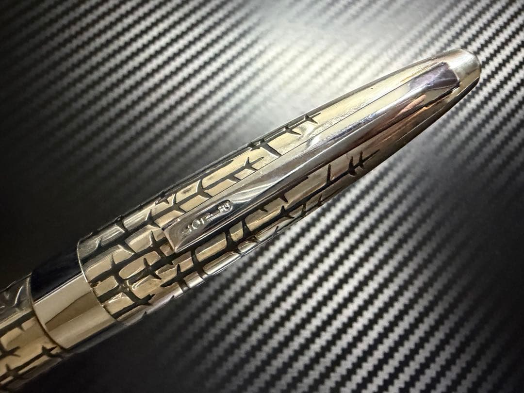 美品 パイロット シルバーン 冬木立 F 細字 万年筆 1970年代 18K