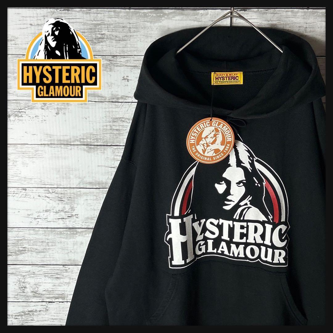 3824M【美品・タグ付】ヒステリックグラマー☆ヒスガール ビッグロゴ パーカー