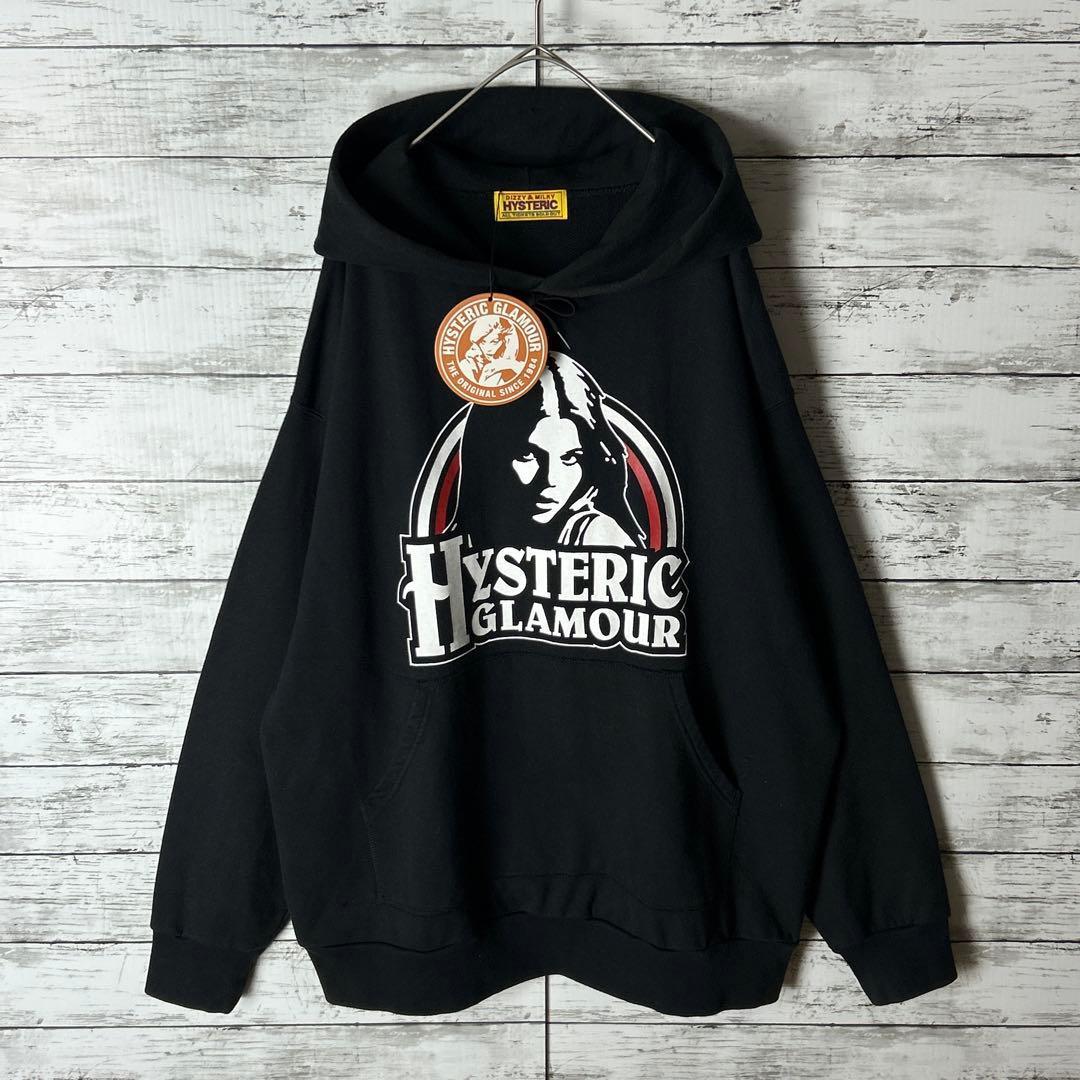3824M【美品・タグ付】ヒステリックグラマー☆ヒスガール ビッグロゴ パーカー